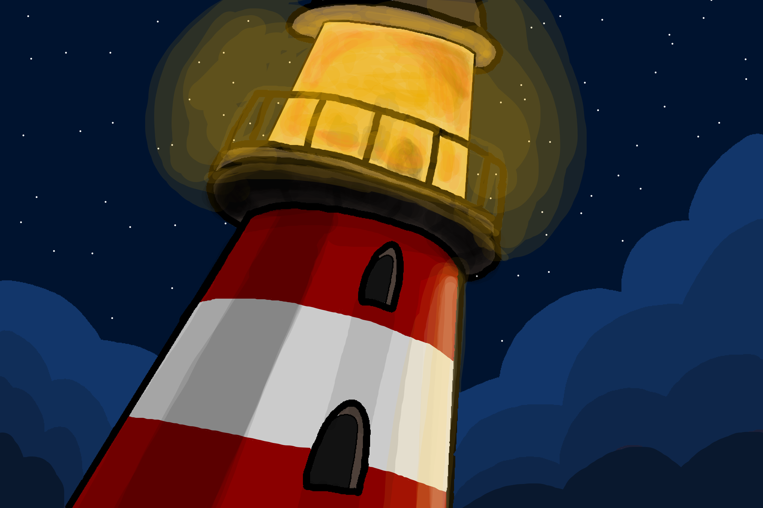 Day 22 — Light · Gartictober Highlights